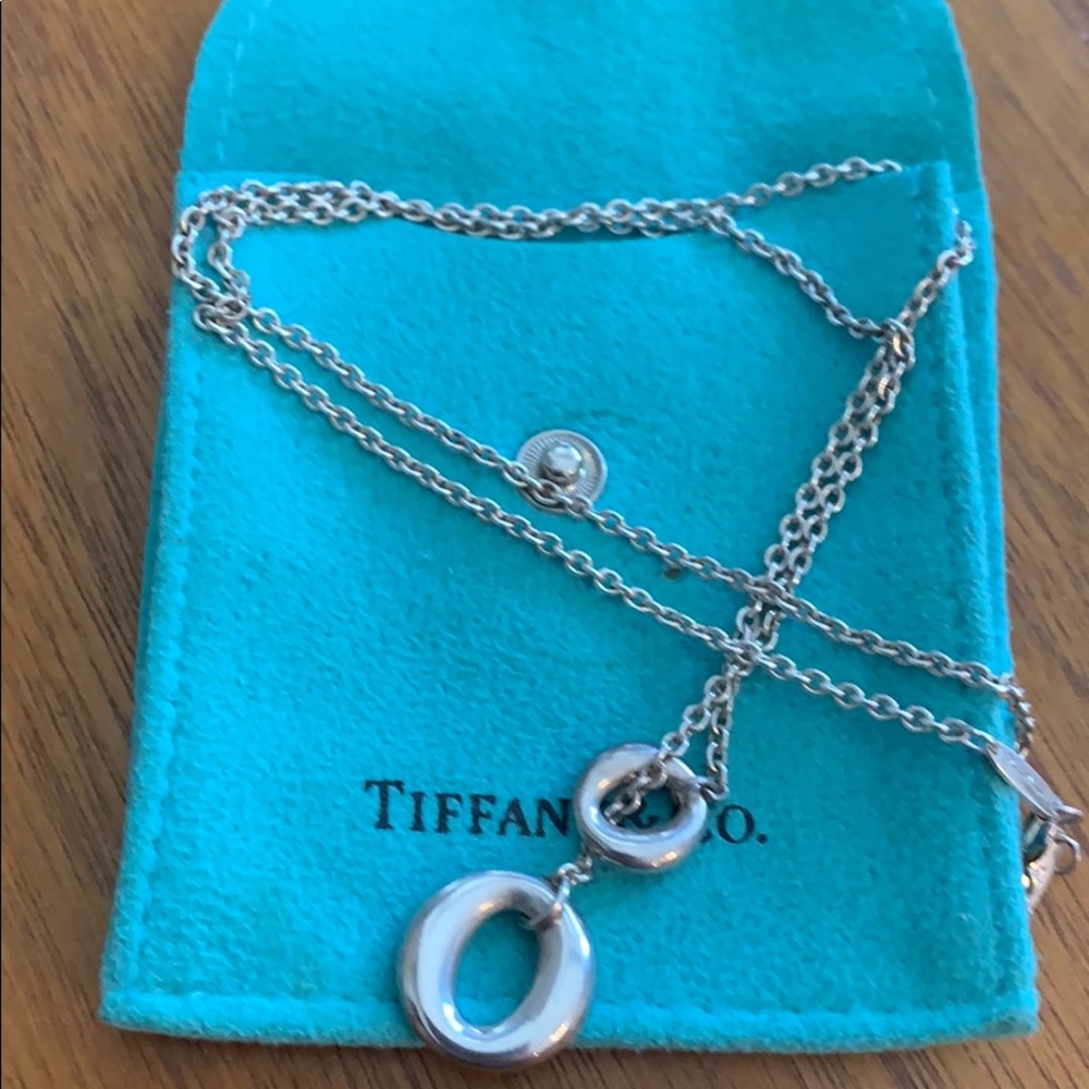 Tiffany & Co Sevillana silver lariat necklace